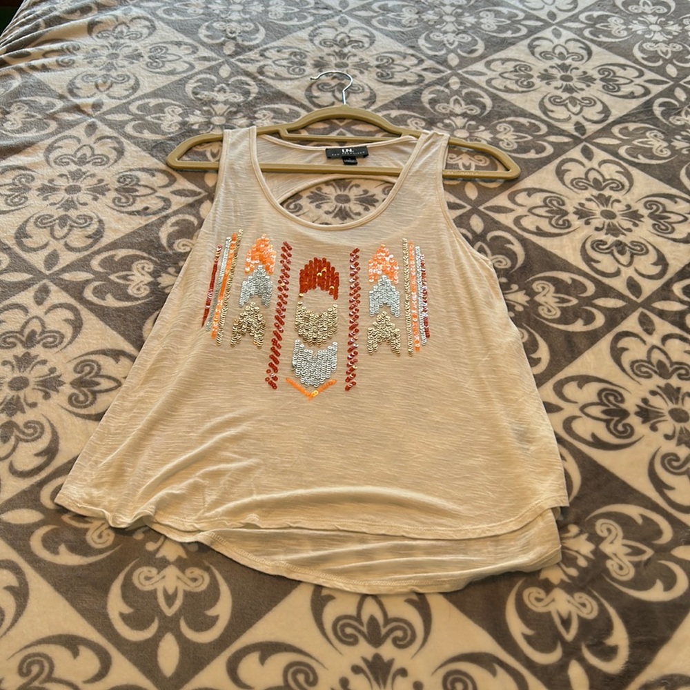 Sequined tank